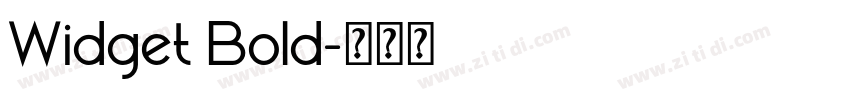 Widget Bold字体转换